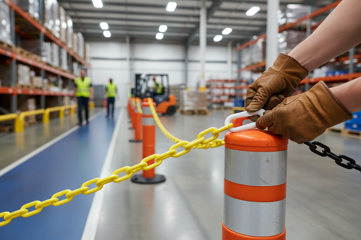 Premium Connecting Link for Plastic Chain - Durable and Versatile Chain Connector for Bollard Applications
