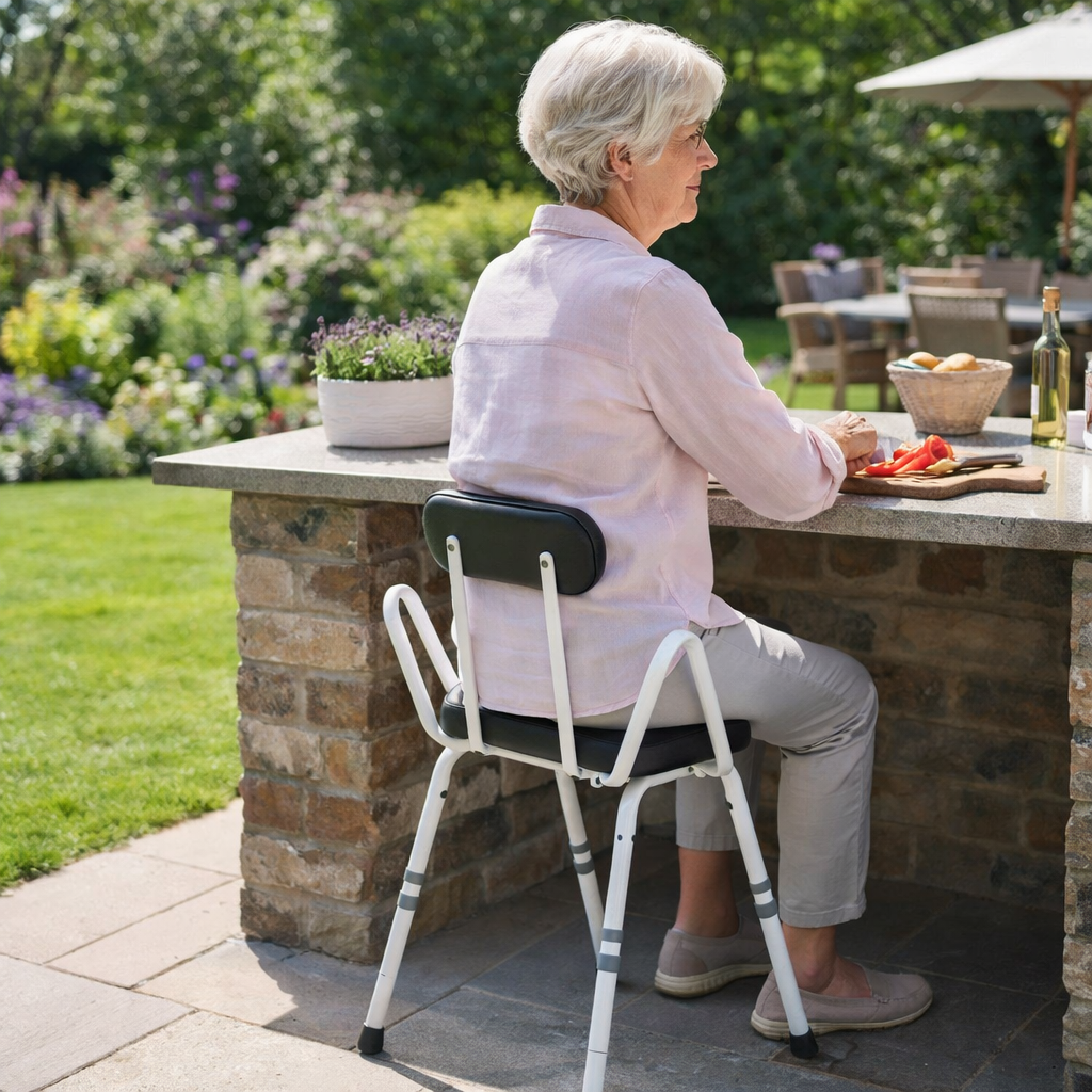 Portable Perching Stool – Height Adjustable – Indoor Use