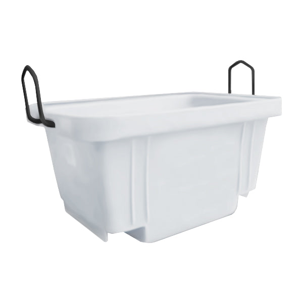 333L White Mortar Tub – Crane & Forklift Compatible | Heavy-Duty HDPE for Mixing, Waste & Site Transport