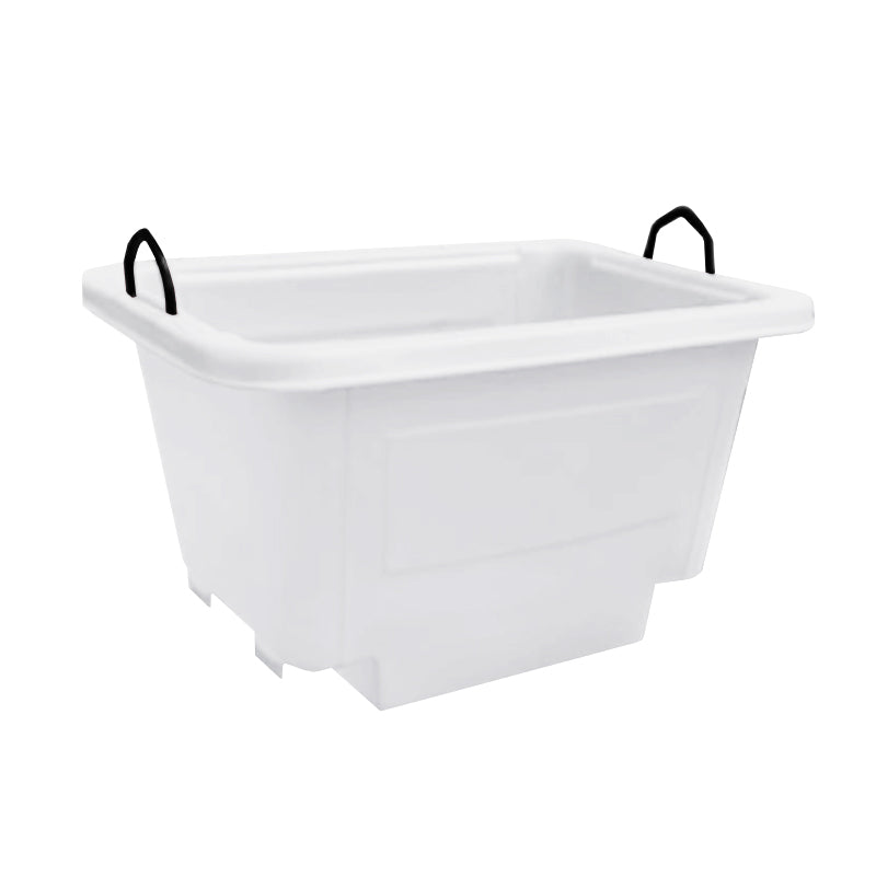 250L White Euro Crane Lift Mortar Tub – One-Piece Mould with Steel Frame | Forklift & Crane Compatible