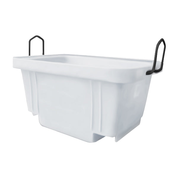 333L White Mortar Tub – Crane & Forklift Compatible | Heavy-Duty HDPE for Mixing, Waste & Site Transport