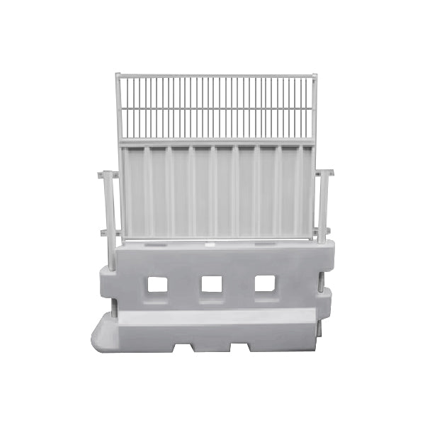GB2 Heavy Duty Water-Filled Safety Barrier with Mesh & Hoarding Panels – Ultimate Site Security Solution