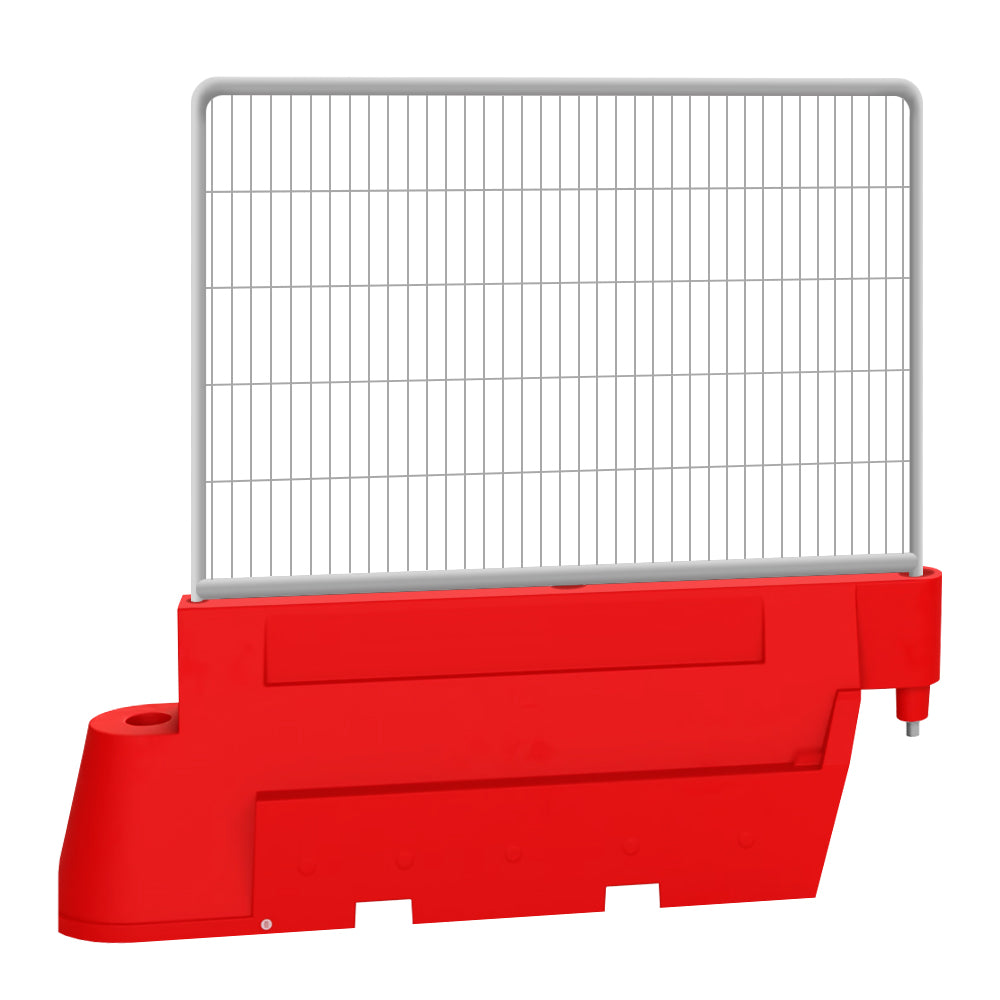2000 x 800mm Novus Safety Water-Filled Barrier System – Heavy Duty Site Protection with Optional Mesh Panels & Gates