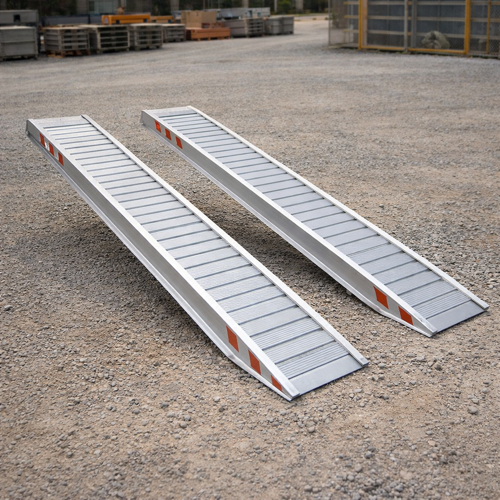 Extra Wide Aluminium Loading Ramps – 3500x400mm – 1900kg Capacity – Vehicle & Plant Use