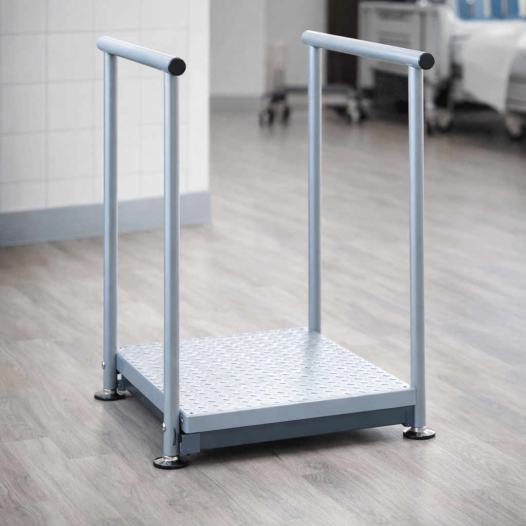 Adjustable Mobility Step – White – 460kg Capacity – Indoor/Outdoor Use