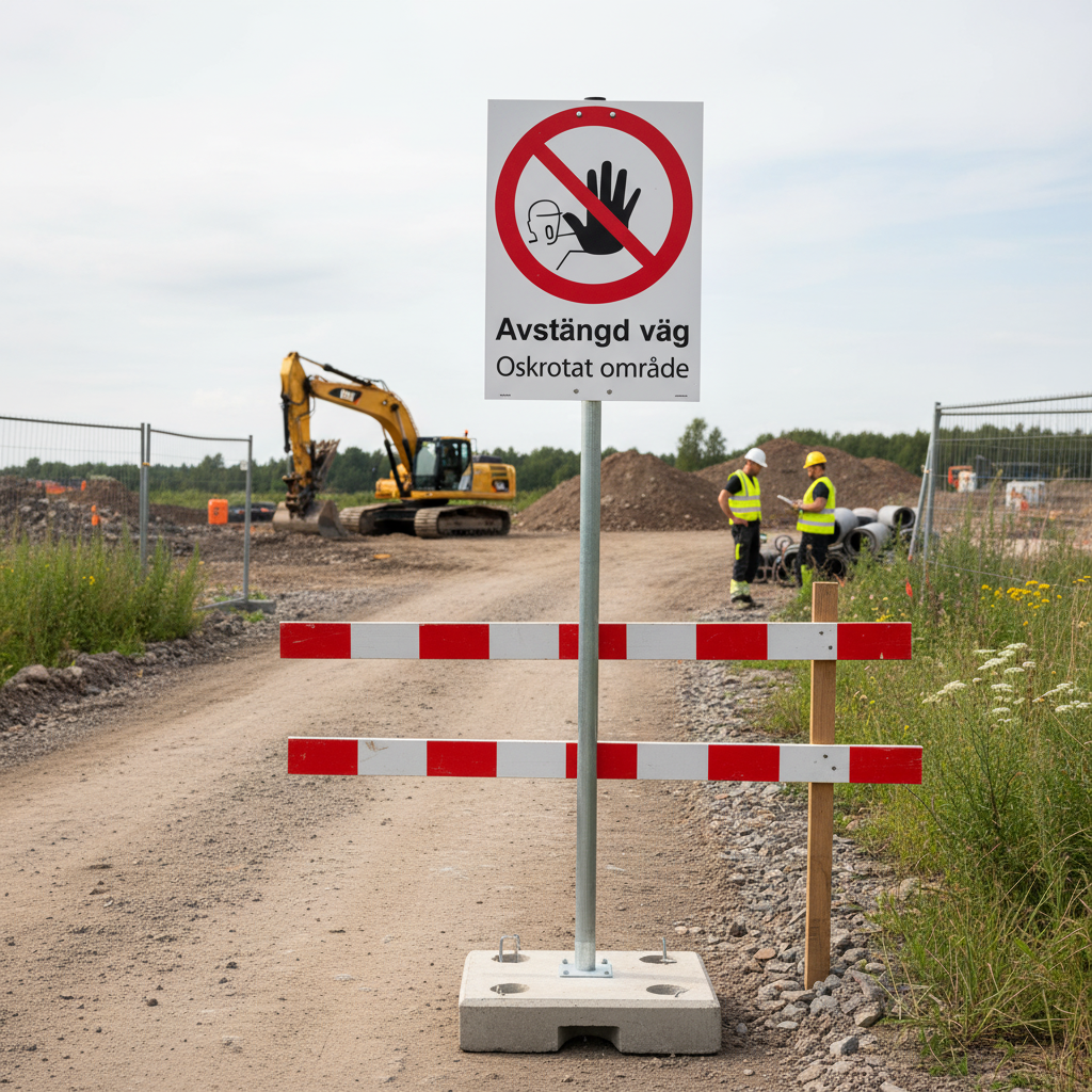 Professional Warning Sign for Closed Road - Durable Materials, Multiple Sizes and Easy Installation Options