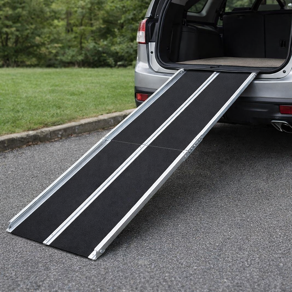 Multi-Fold Pet Ramp – 4ft to 8ft – Lightweight, 275kg Capacity – Pet Access