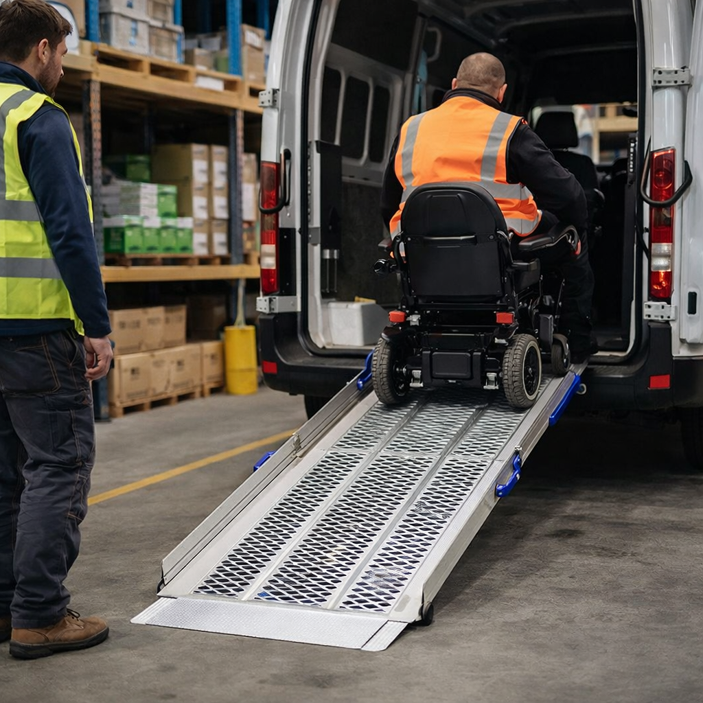 Folding Vehicle Ramp – 820mm Wide – 400kg Capacity – Commercial Use