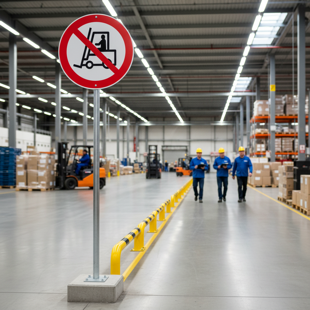 Premium Prohibition Sign for Heavy Machinery - Durable, Multi-Material Options for Clear Workplace Safety