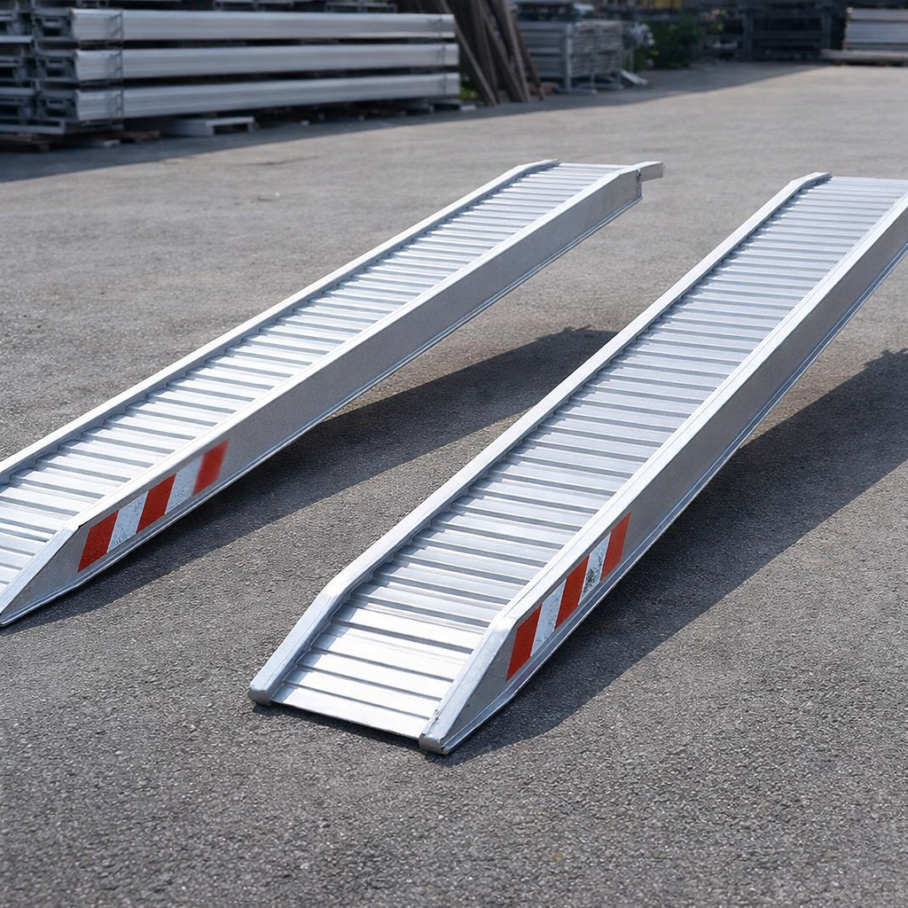 Aluminium Loading Ramps – 4000x300mm – 800kg Capacity – Commercial Use
