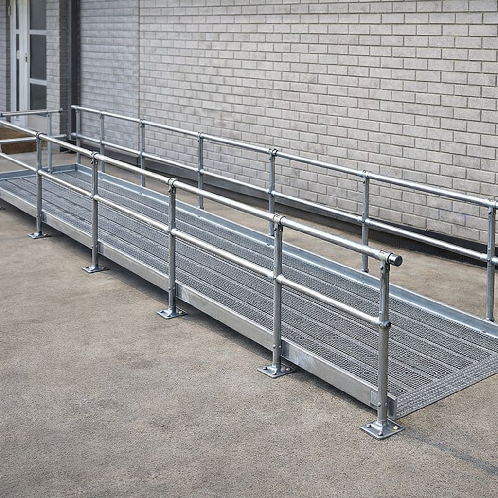 Modular Wheelchair Ramp Kit – 1080mm x 8000mm – Steel, 200kg – Wheelchair & Mobility Access