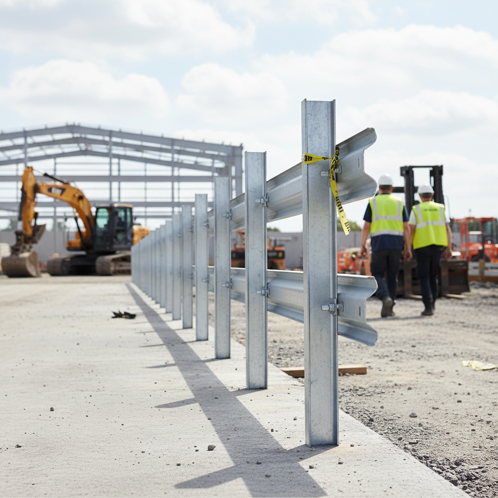 Premium Heavy Duty 1200mm RSJ Post for Crash Barriers - Galvanised Steel Construction with Pre-Drilled Design for Easy Instal