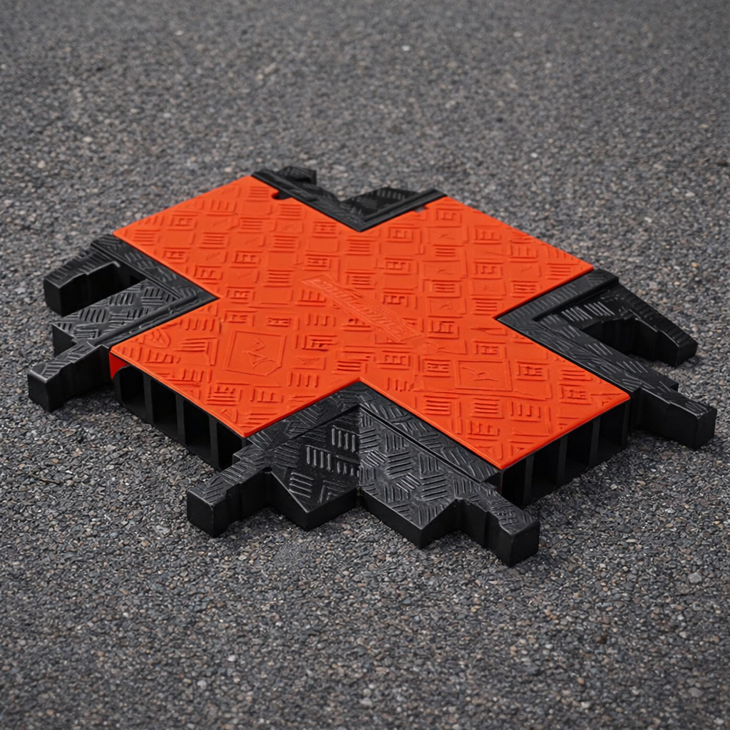 Cable Protector – 5 Channel – 4-Way Cross – Commercial Use