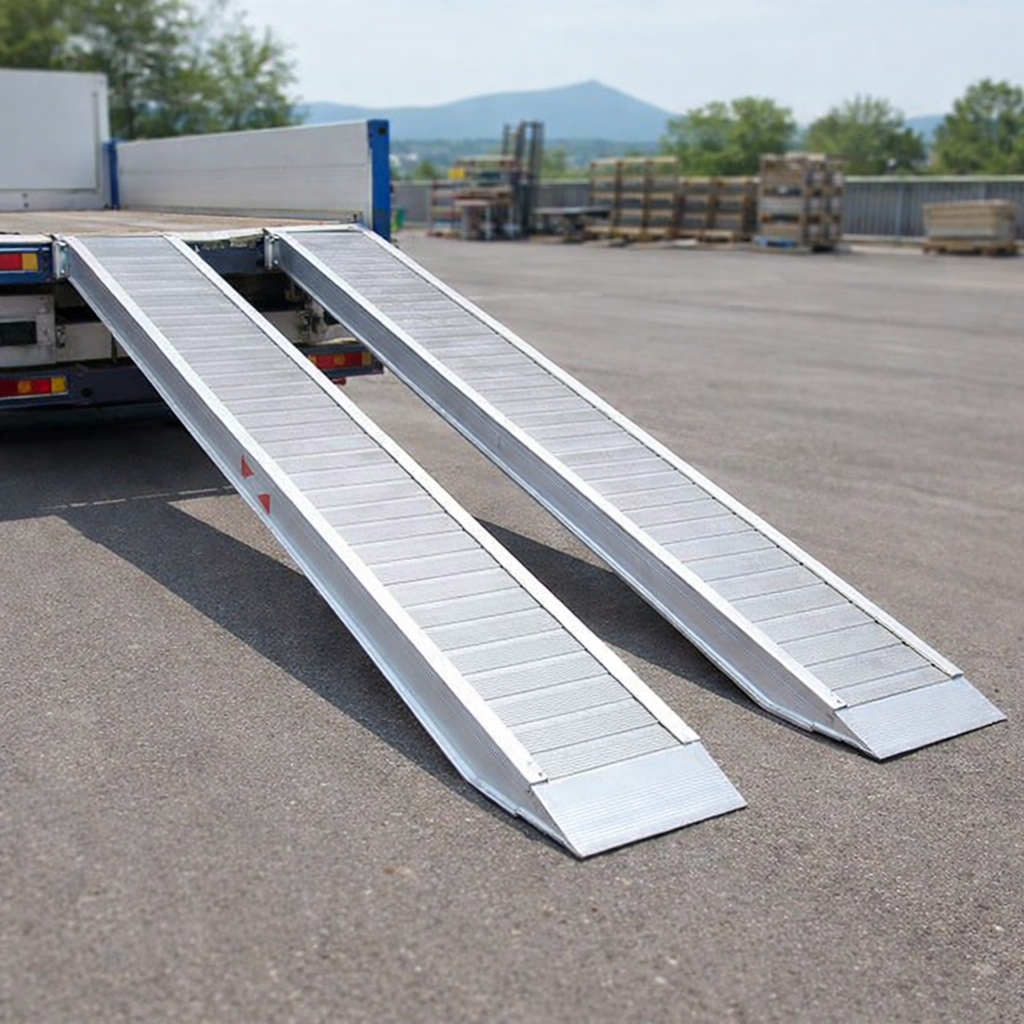 Extra Wide Aluminium Loading Ramps – 3000x460mm – 8500kg Capacity – Industrial Use