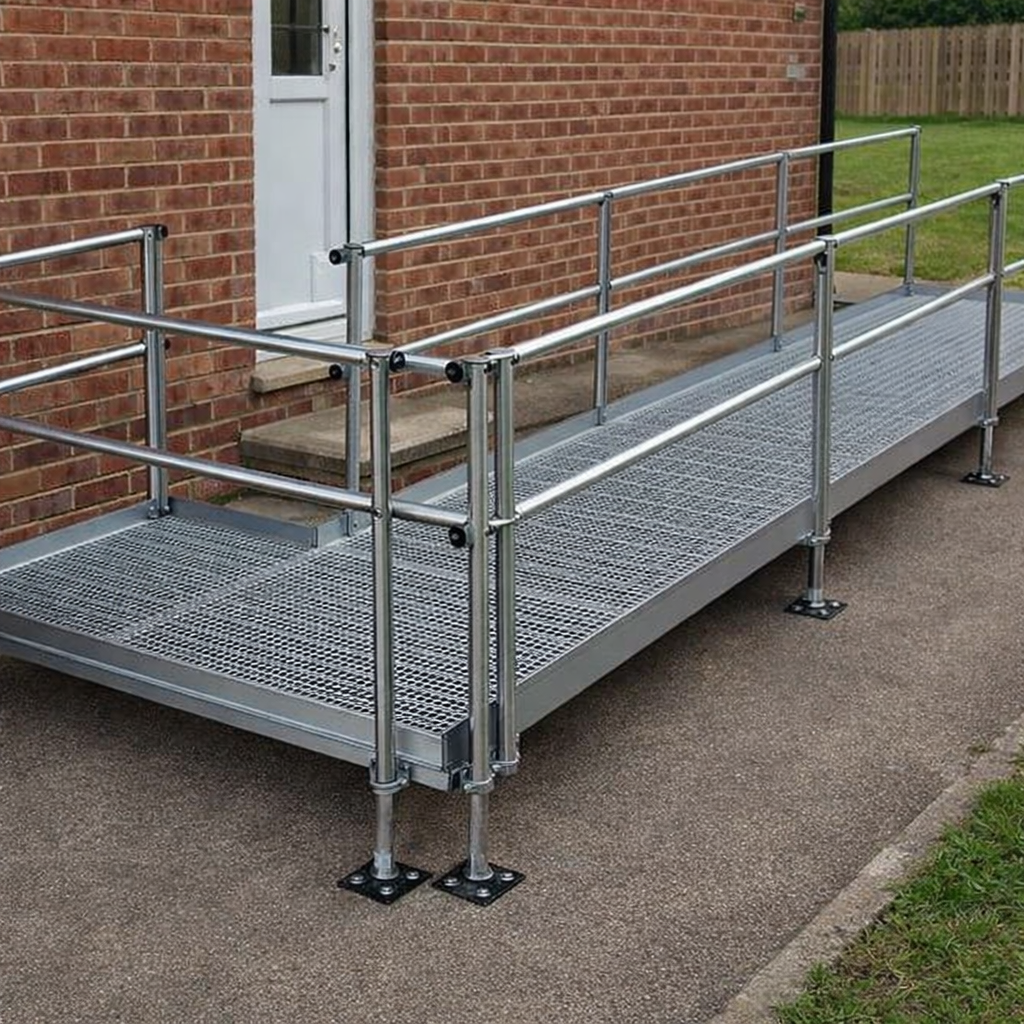 Modular Wheelchair Ramp Kit – 1080mm x 4000mm – Steel – Mobility Access