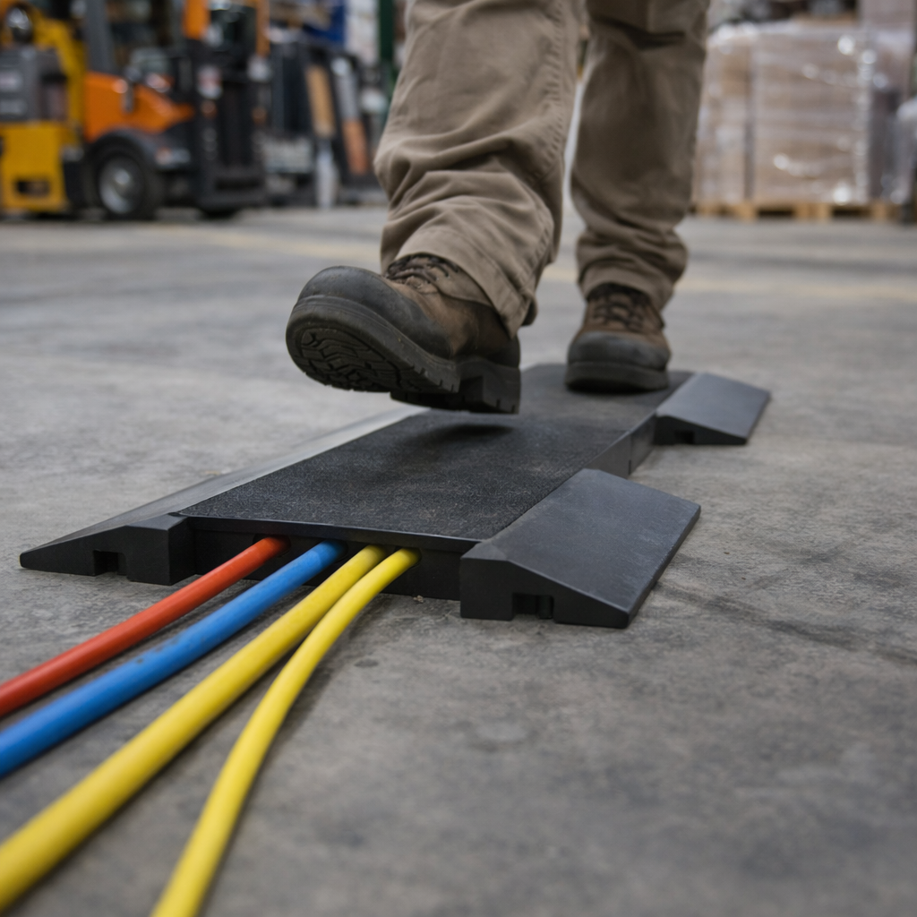 End Ramp – 125mm Length – Fire Resistant & Indoor/Outdoor – Cable Protectors