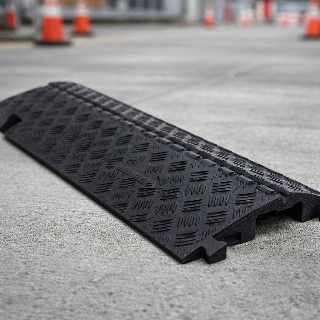 Cable Protector – Black – One Channel – Pedestrian Traffic