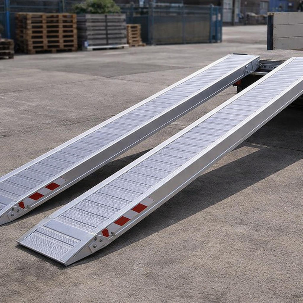 Extra Wide Aluminium Loading Ramps – 4000x510mm – Heavy Duty – Industrial Use