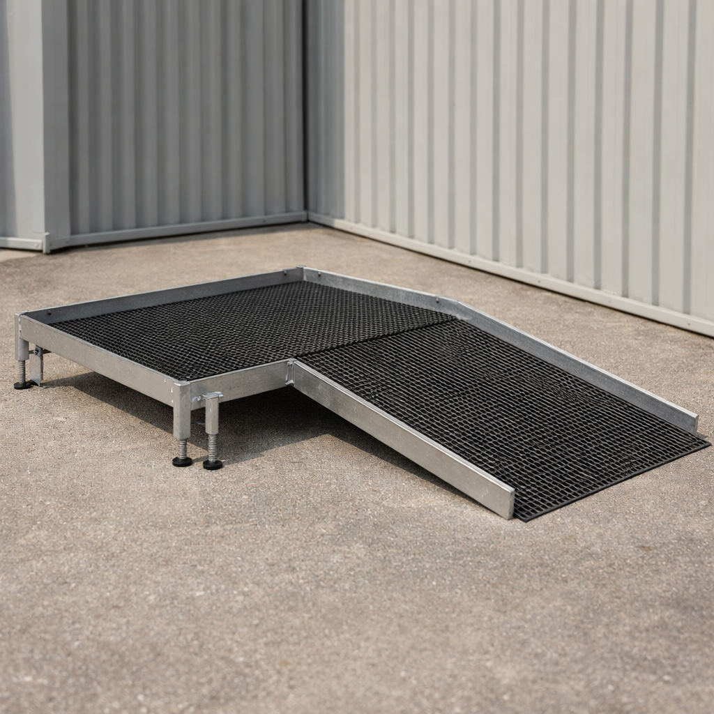 Aluminium Modular Ramp Kit – 1300mm x 1250mm – No Handrails – Wheelchair Access