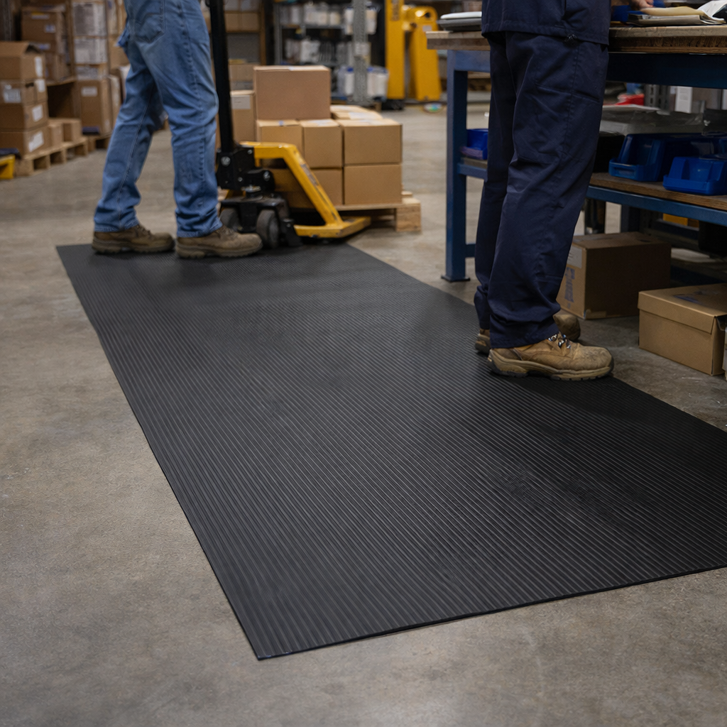 Anti-Fatigue Mat – Black – 9.4mm Thick – Light Duty