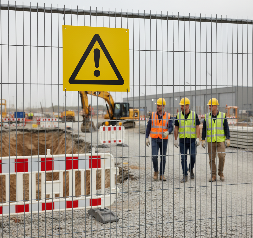 Premium Warning Sign for Safety - Various Materials and Sizes for Clear Marking in Industrial and Public Environments