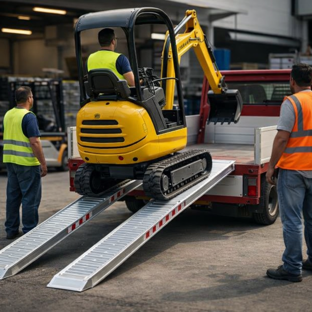 Aluminium Loading Ramps – 2500x300mm – 2000kg Capacity – Vehicle Access