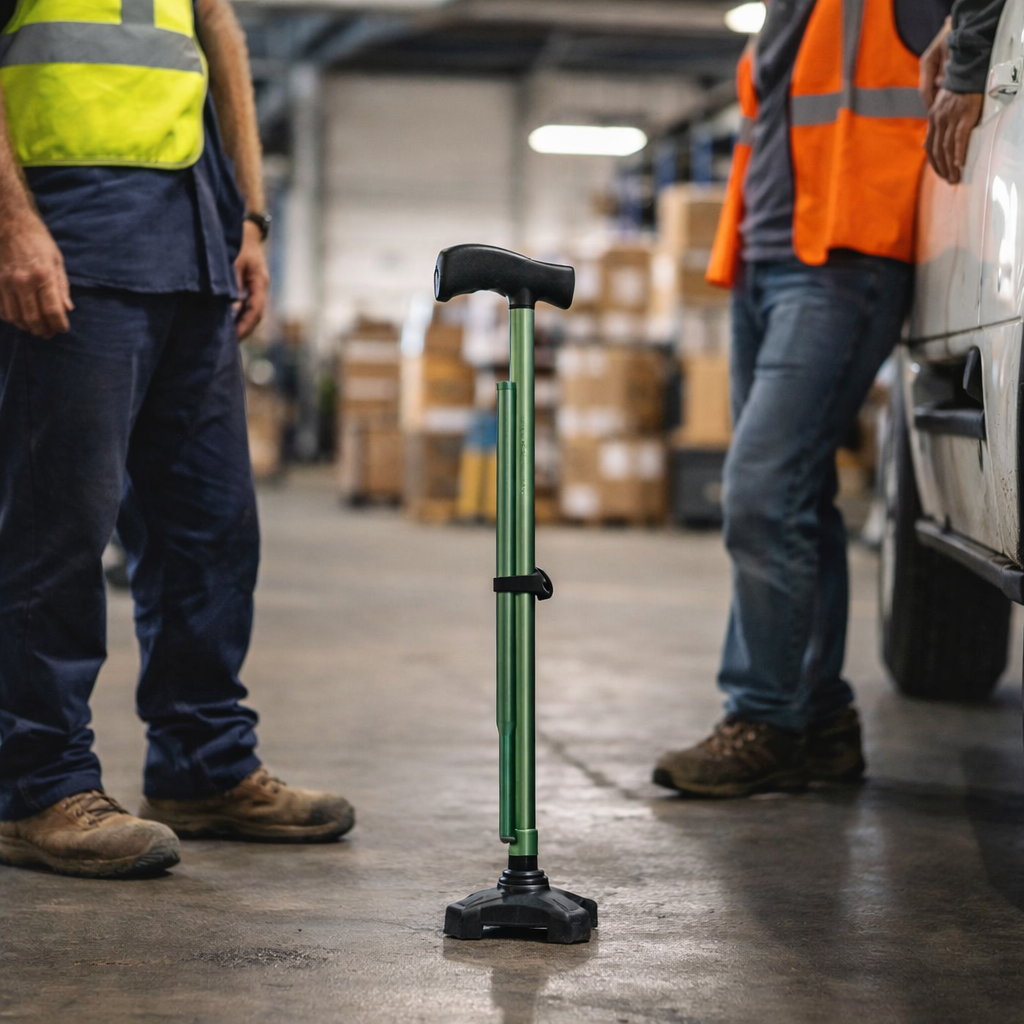 Comfort Walking Stick – Pastel Green – Adjustable Height – Mobility Aid