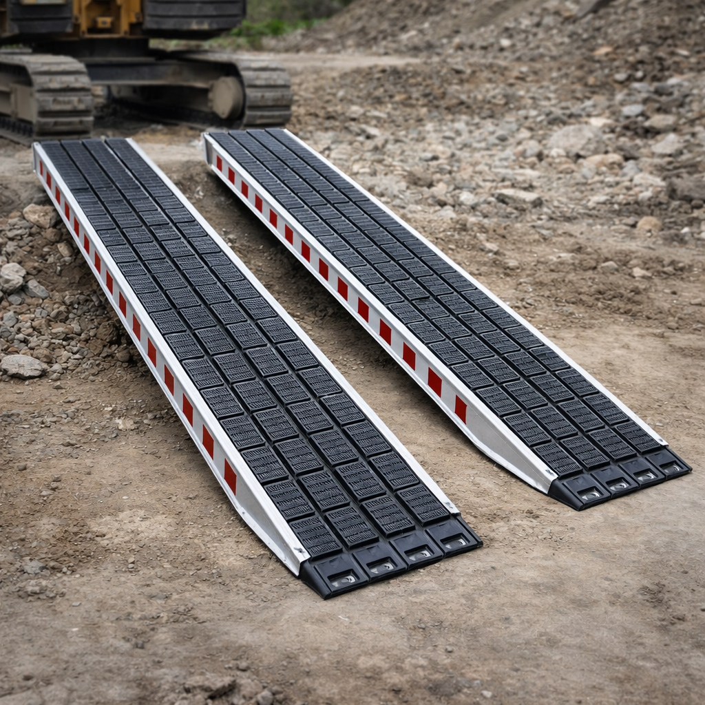 Industrial Grade Ramps – 3000mm x 480mm – 17,500kg Capacity – Steel Track Vehicles