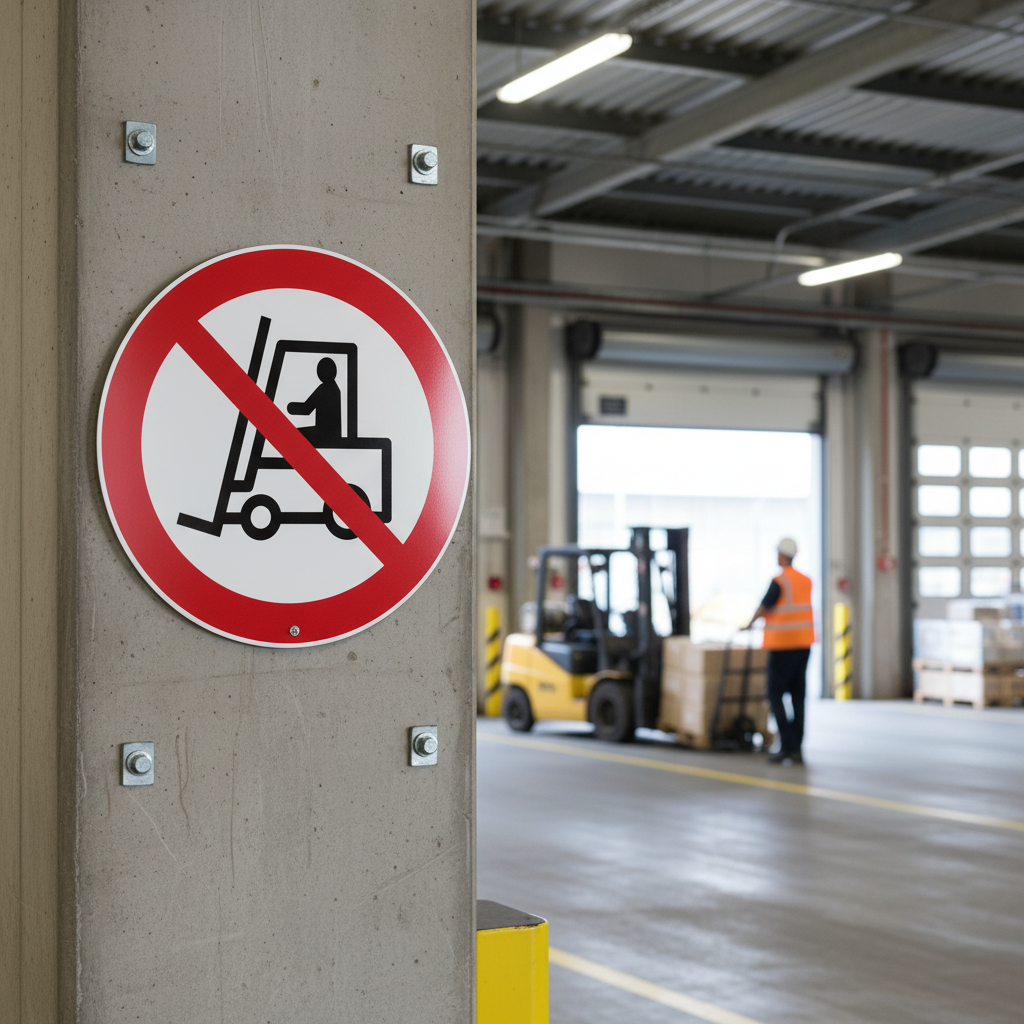 Premium Prohibition Sign for Heavy Machinery - Durable, Multi-Material Options for Clear Workplace Safety