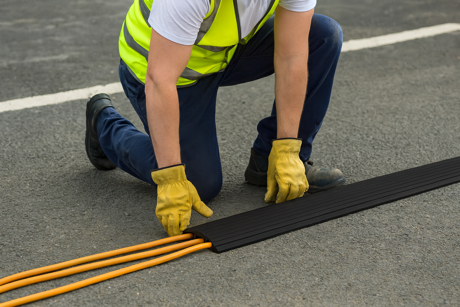 1.2m Heavy-Duty Cable Protector Ramp 2