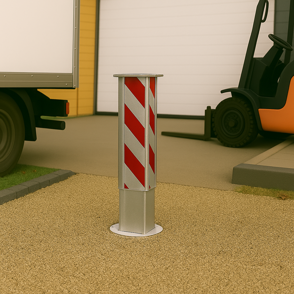 100mm Anti-Ram Square Telescopic Security Bollard