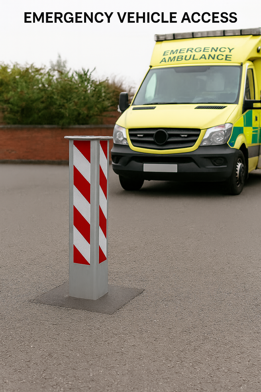 100mm Anti-Ram Square Telescopic Security Bollard 1