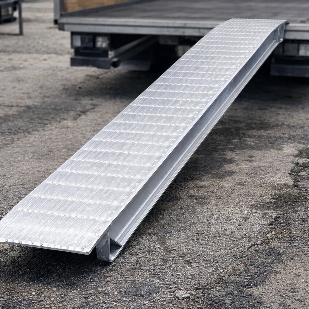 Heavy Duty Aluminium Loading Ramps – 2500x390mm – 18000kg Capacity – Industrial Use
