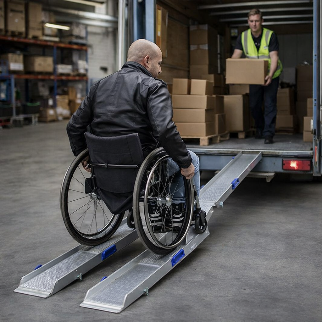Folding Channel Ramps – 110cm Long – 400kg Capacity – Mobility Aid