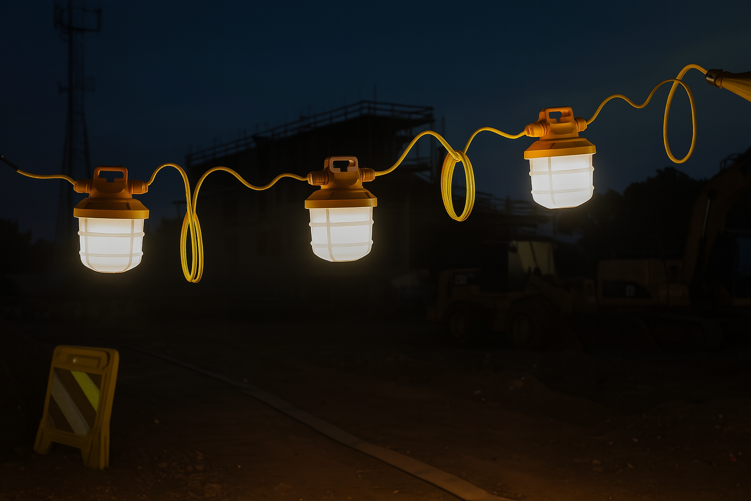 110V Industrial-Grade LED Festoon String Lights 2