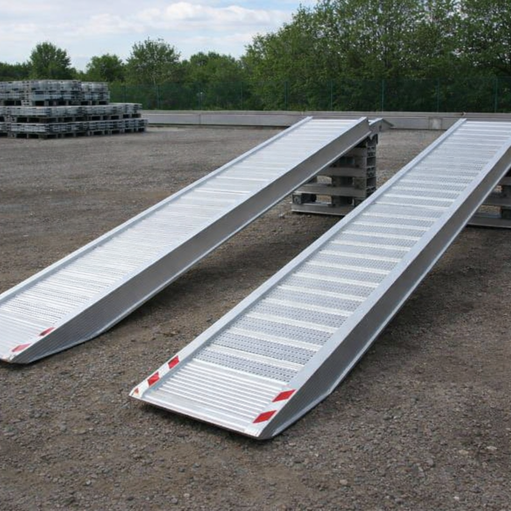 Extra Wide Aluminium Loading Ramps – 4500mm x 510mm – 5060kg Capacity – Industrial Use