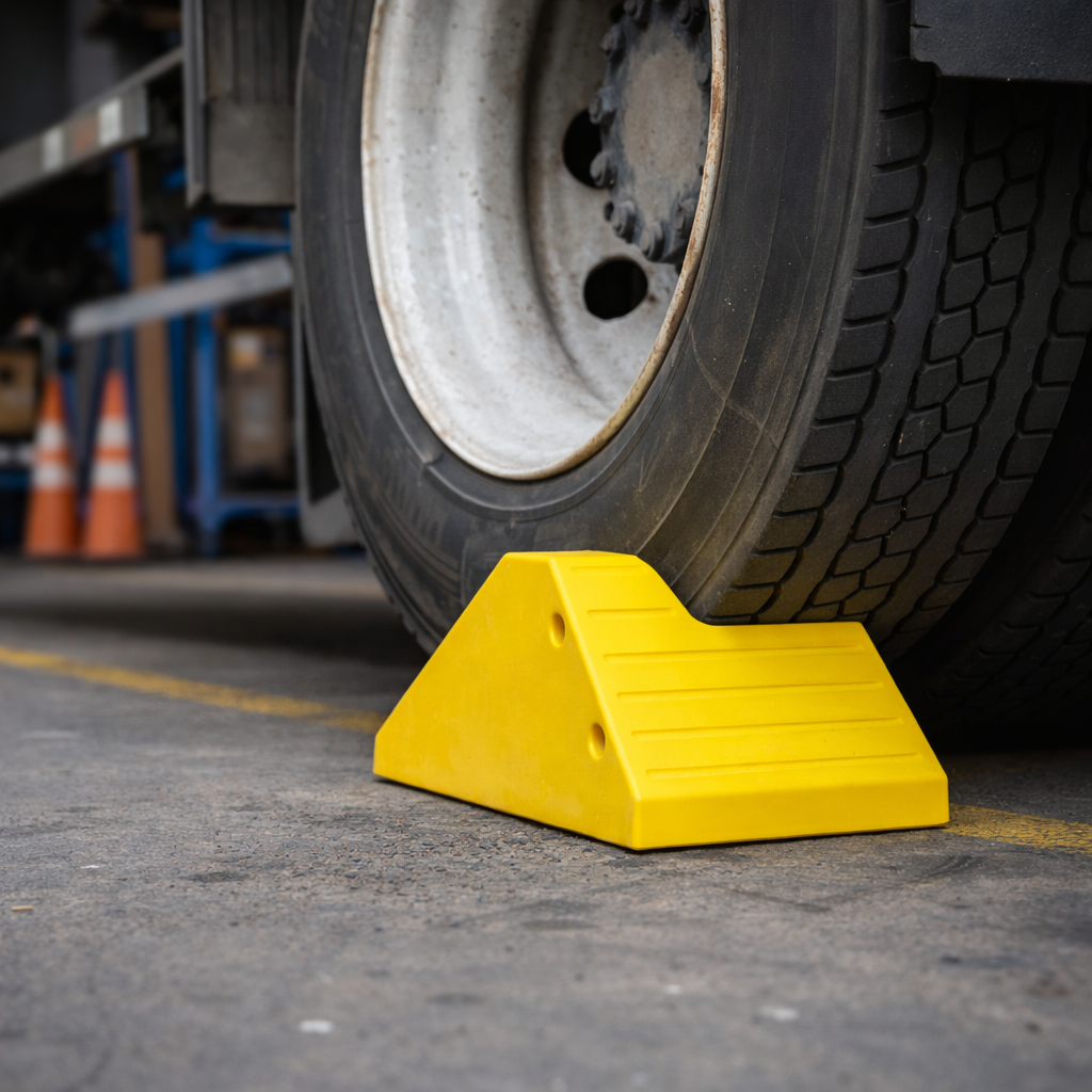 Heavy Duty Wheel Chocks – 37cm W x 27cm H x 55cm L – Trucks & Loaders