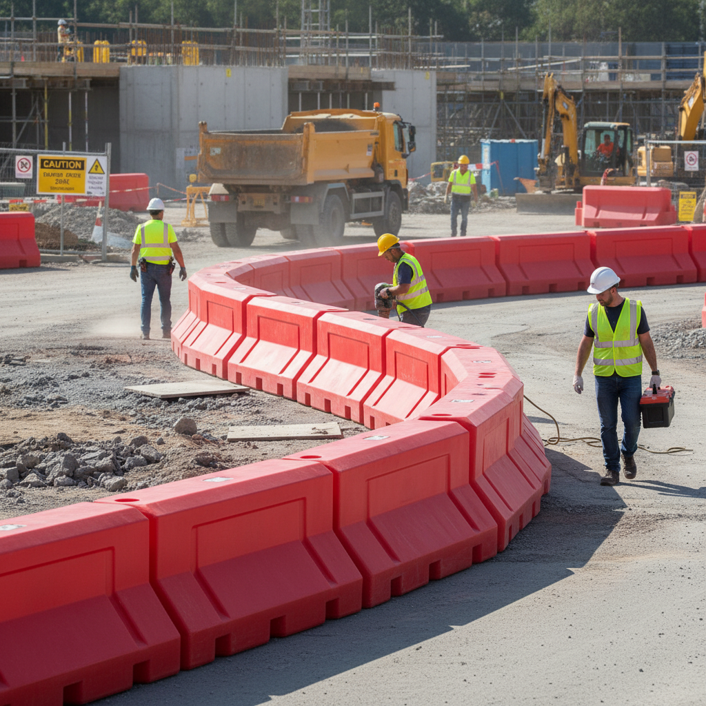 Premium Water Filled Track - Heavy Duty Road and Site Safety Barrier for Maximum Durability - side view | Barriers Co