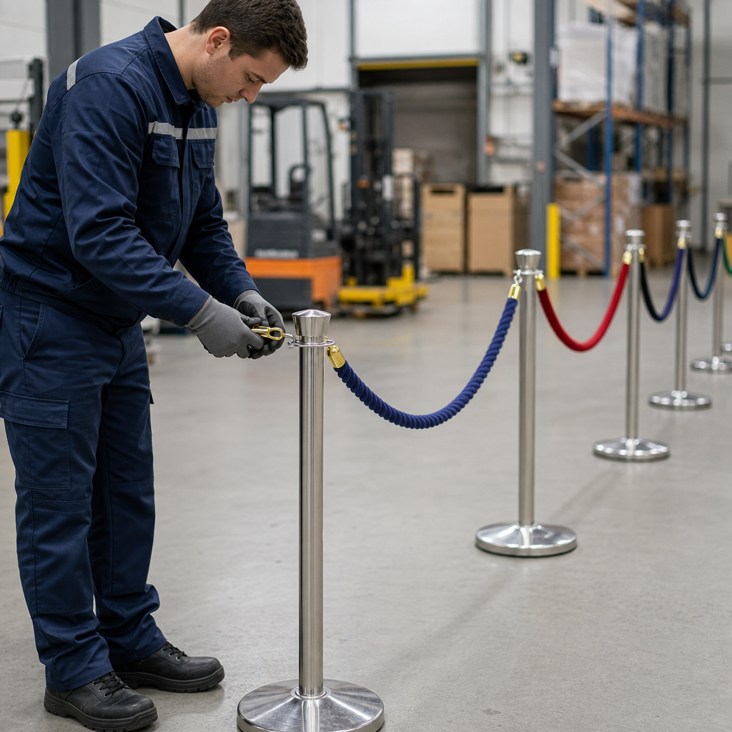 Premium Polypropylene Barrier Rope with Snap Ends for Event Management