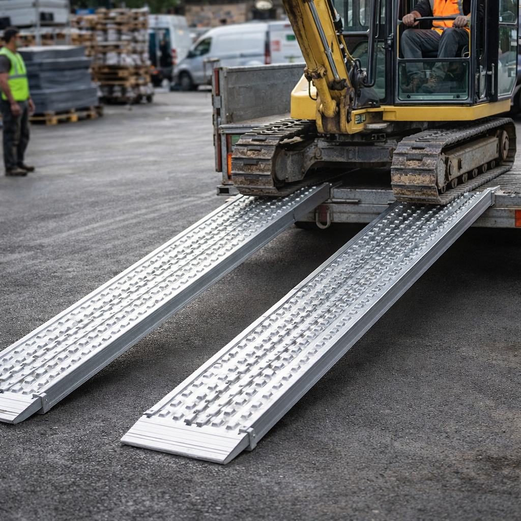 Heavy Duty Loading Ramps – 2500mm x 450mm – 34,000kg Capacity – Industrial Use