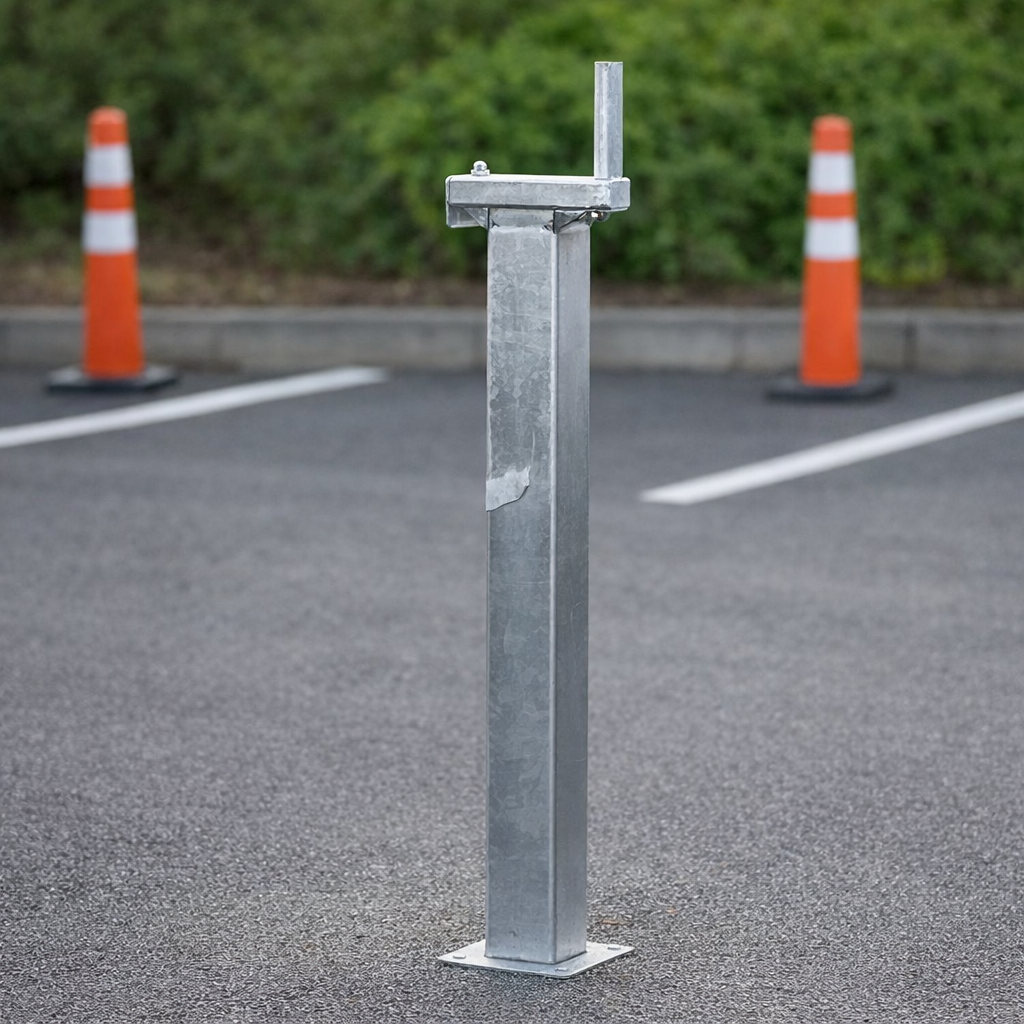 Retractable Telescopic Parking Bollard – 735mm H – Commercial Use