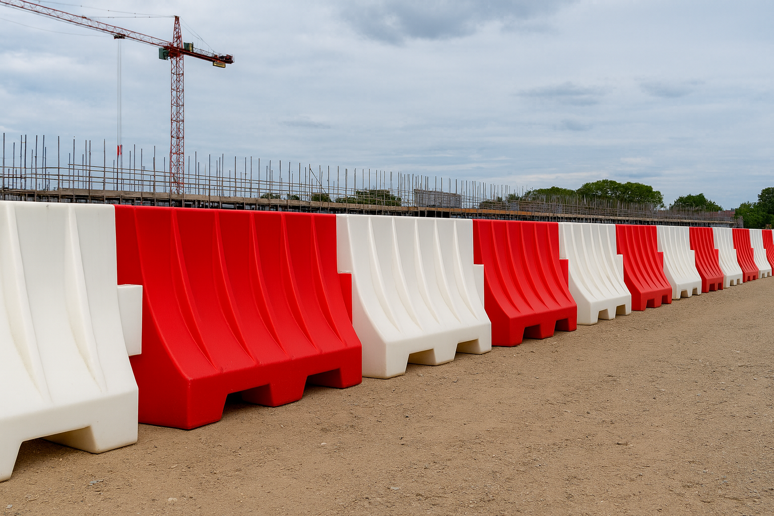 1600mm Water-Filled Sitewall™ Safety Barrier – Heavy-Duty Traffic 4