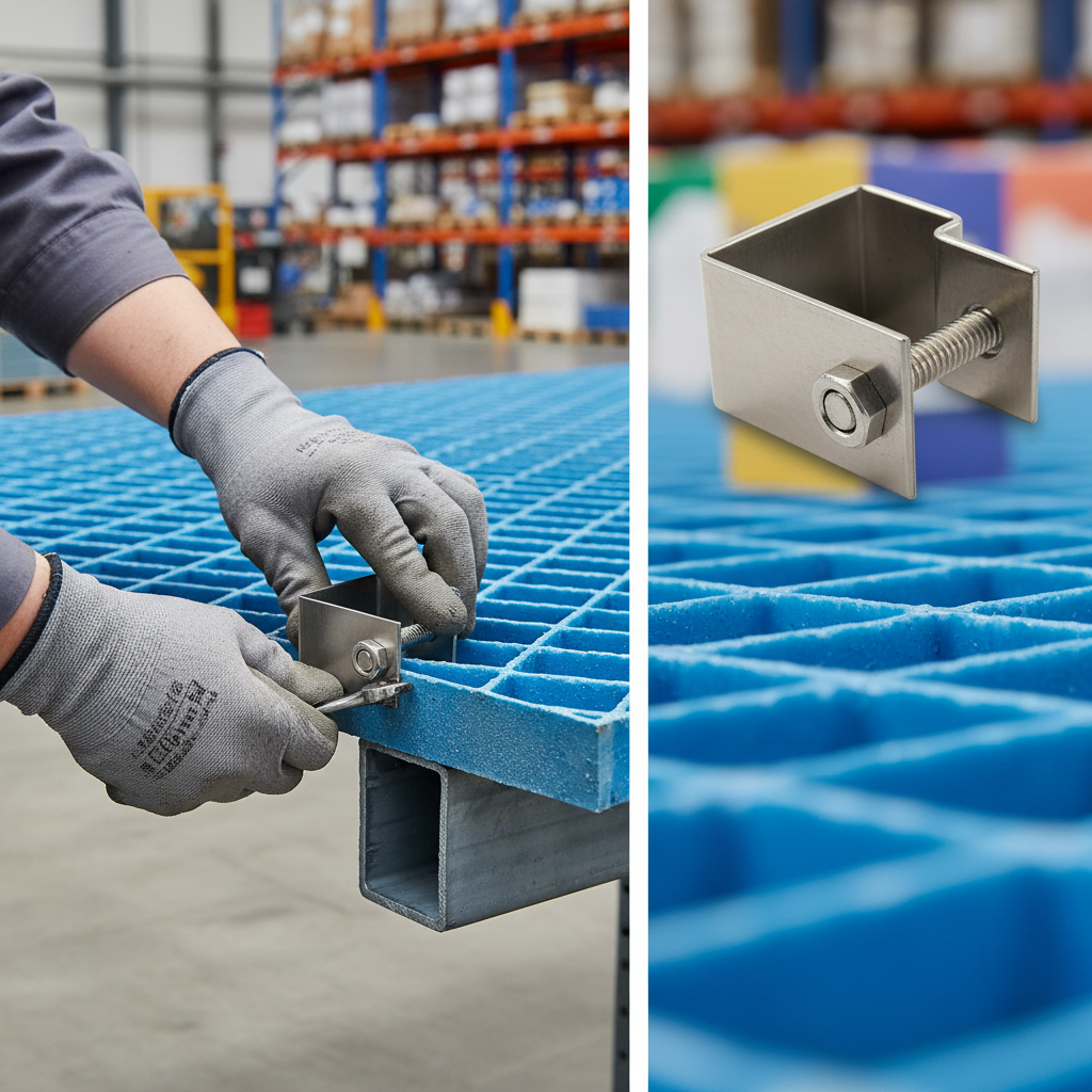 Premium Stainless Steel C Clip for High-Performance GRP Anti-Slip Grating Connection | Barriers Co