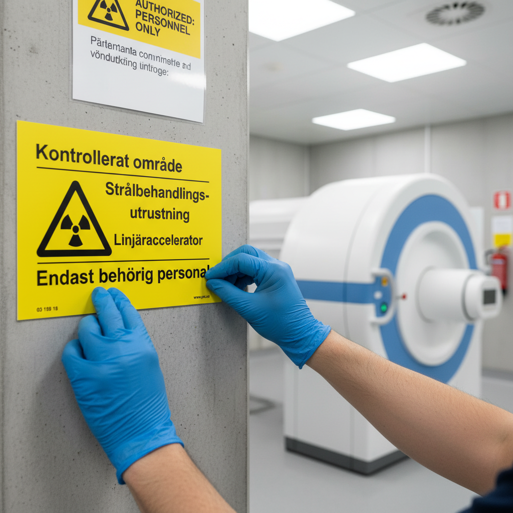 Premium Warning Sign for Radiation Equipment - Durable Materials, Multiple Mounting Options, and High Visibility