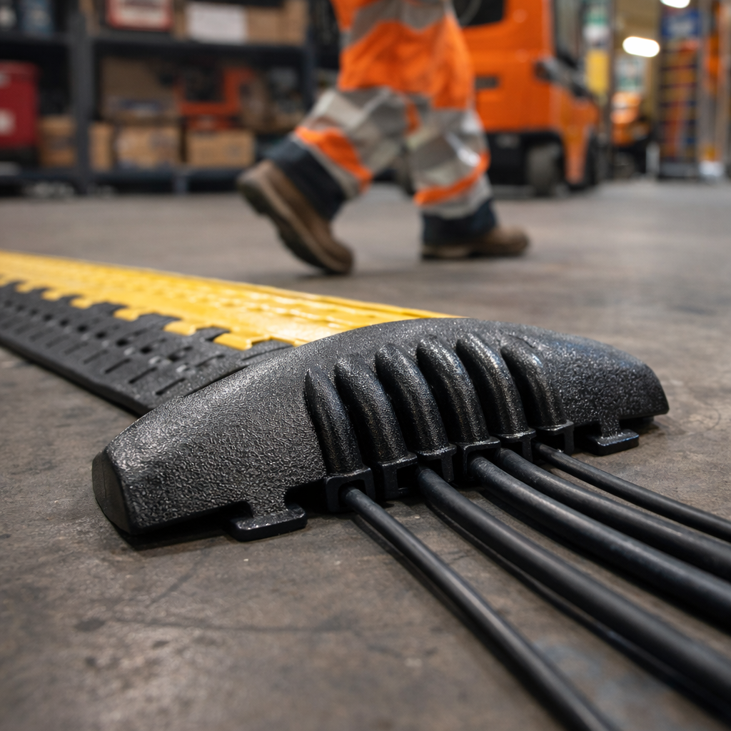 End Ramp Male Section – Black – Easy Fit – Cable Protectors