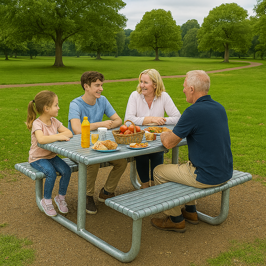 1750mm Duraforgix Heavy-Duty Steel Picnic Table 3