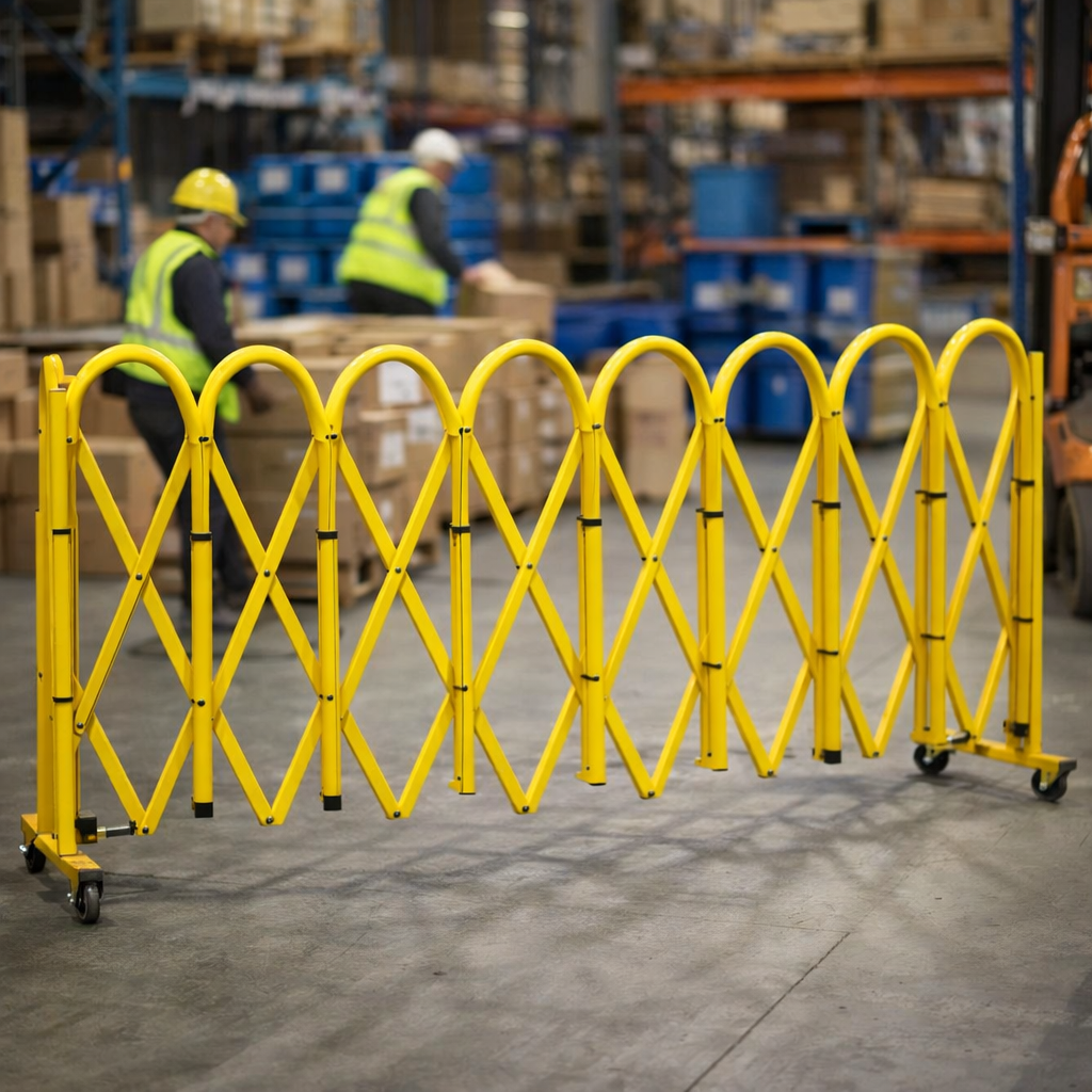 Extendable Safety Barrier – Expands to 2.1m – Heavy Duty – Indoor/Outdoor Use