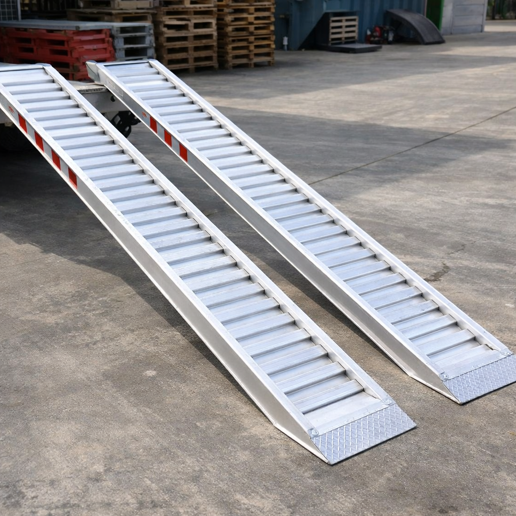 Aluminium Loading Ramps – 2500x360mm – 3800kg Capacity – Commercial Use