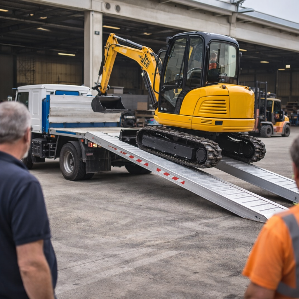 Aluminium Loading Ramps – 4000mm x 480mm – 4155kg Capacity – Industrial Use