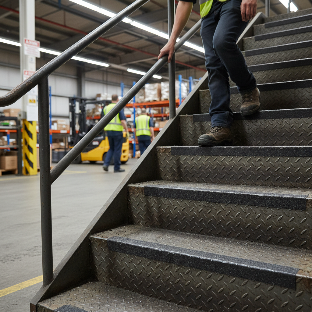 Premium Heavy Duty Thick Safety Grip Tape 2mm - Anti-Slip 18m Roll for Recessed Applications and Enhanced Cushioning